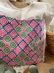 Embroidered Hmong Boho Tote Bag