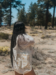 Boho Wild Flower Tote Bag